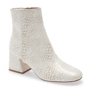 NWT Steve Madden Darma Snake Embossed Block Bootie